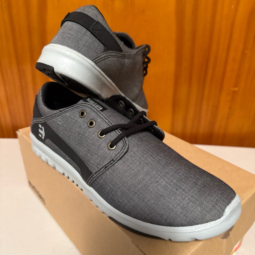 Etnies Scout Mens Grey/Black Sneakers Casual Shoes 4101000419-030 Size 8.5